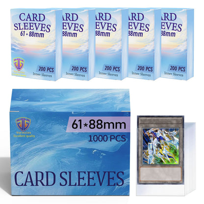 1000 Protetores Internos para Cartas Perfect Fit MTG/YGO, Cartas Colecionáveis, Cartas Esportivas, Protetores Internos Macios, Suaves e Resistentes