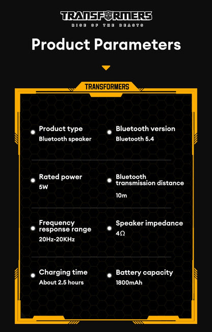 Escolha TRANSFORMERS TF-Y17 Alto-falante Portátil de Longa Duração Caixa de Som Multifuncional Estéreo Sem Fio Bluetooth