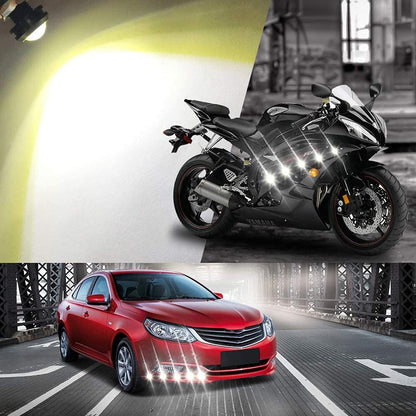 2-10 PCS 23mm 18mm Car Eagle Eye Light DRL LED Daytime Running Lights 12V Motorcycle COB Beads Backup Signal Lamps