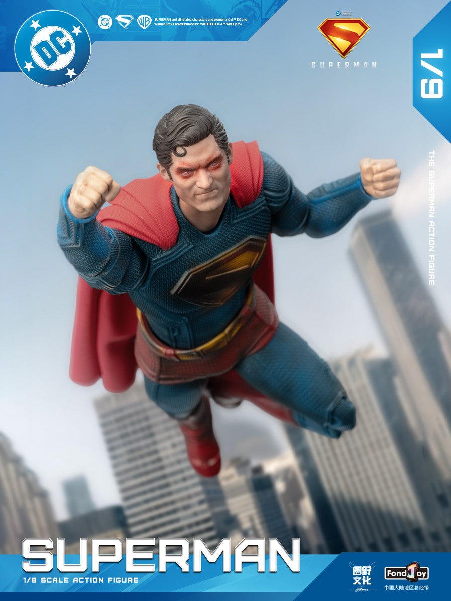 2025 Fondjoy Boneco de Ação Superman Danificado em Batalha David Corenswet 1/9 Novo Boneco Superman Pvc Articulado Brinquedo Infantil Presente Menino