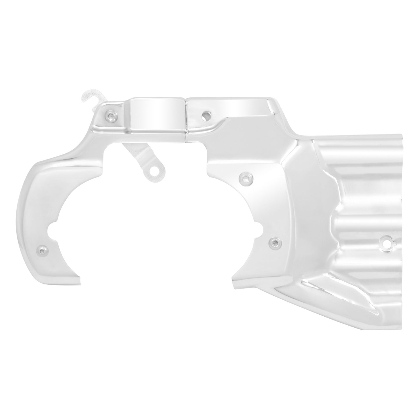 Motorcycle Chrome Engine Transmission Interface Cover CNC Aluminum For Harley Softail Deluxe Fat Boy 2007-17 Heritage Slim Deuce