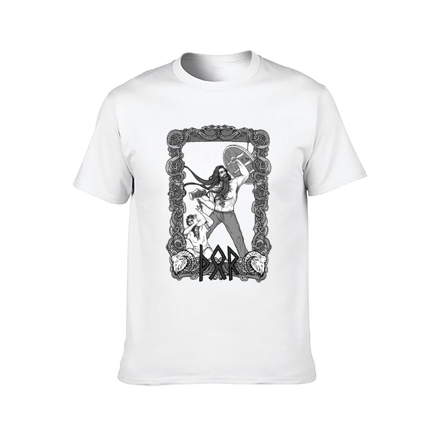 Thor, God of Protection T-Shirt t shirts for man slim fit black cotton t-shirt plain for man package T-Shirt