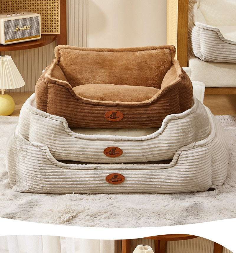 Cama para Cães e Gatos, Lavável, Sofá para Cães de Raças Pequenas a Médias, Tapete para Todas as Estações, Acessórios Duráveis e Confortáveis para Cães, Artigos para Animais de Estimação