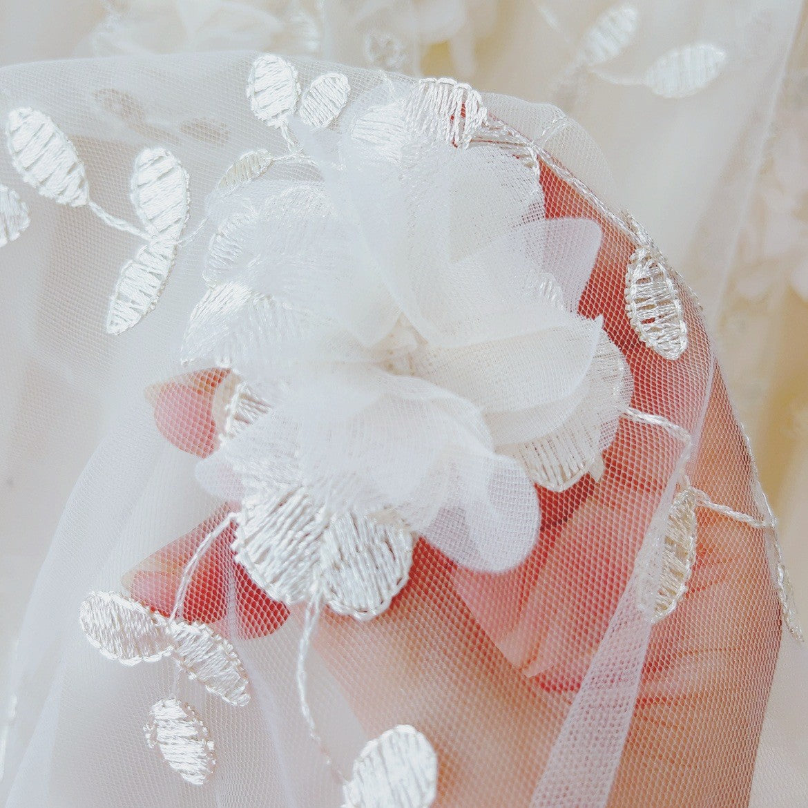 New in A-Line High Waist Embroidery 3D Flower Tulle Midi Skirt Women Spring Summer Pink Chic Elegant Mesh Party Long Skirt