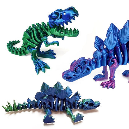 Tiranossauro Rex Impresso em 3D Modelo de Dinossauro Realista Articulado Totalmente Móvel Presente de Aniversário Animais Realistas Decoração de Mesa
