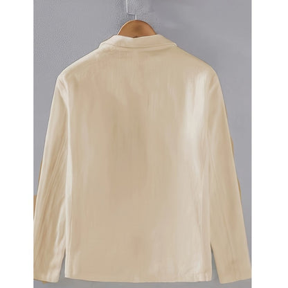 WVGA Spring Autumn New Man Tide Turn-Down Collar Suit Jacket Niche Chic Casual Pocket Cotton Long Sleeved Blazers Ins Y2K W14142