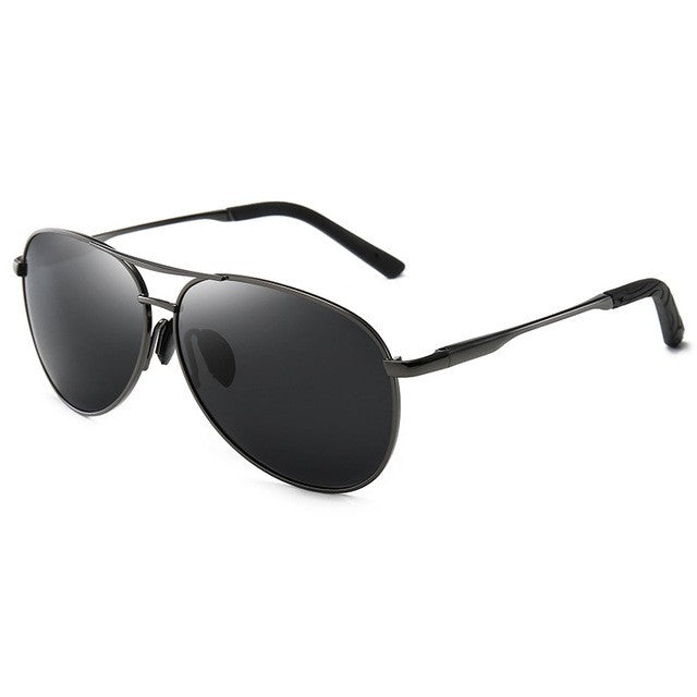 Óculos de Sol Polarizados Masculinos com Armação de Metal para Aviação Cores Variadas Óculos de Sol Masculino Piloto Visão Noturna e Diurna para Dirigir