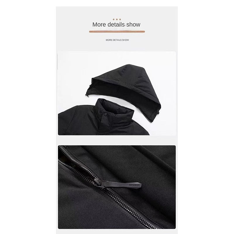 Conjunto de Terno de Pesca Masculino de Inverno 2025, Novo, Quente, Jaqueta Grossa Corta-Vento para Atividades ao Ar Livre, Calças de Algodão Quentes Resistentes ao Frio e à Neve