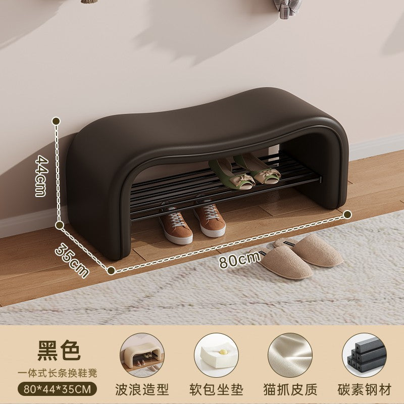 stool can be sat at the door of the home shoe stool shoe rack is integrated wave entry stool enters the door
