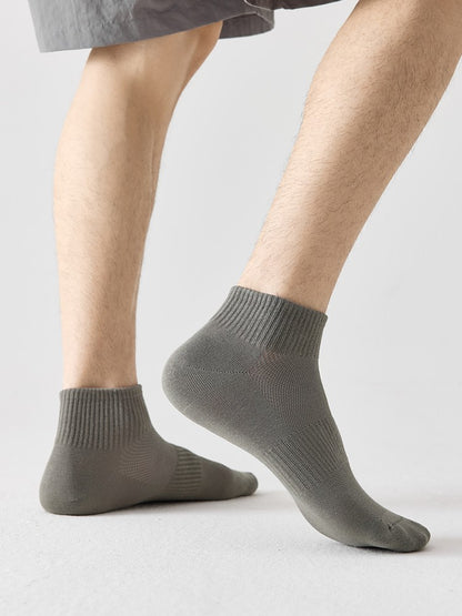 6Pairs Men Socks Combed Cotton Mesh Breathable Odor proof and antibacterial Spring Summer for Male sock New High Quality Man