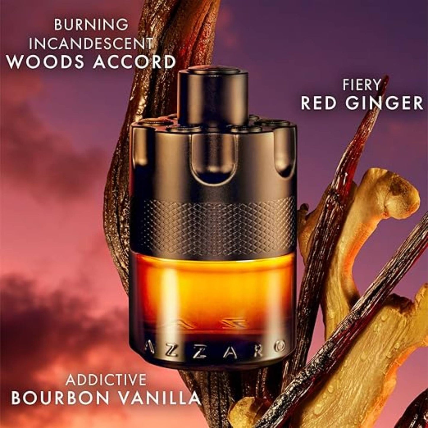 Azzaro Wanted Eau de Toilette - Vibrant & Irresistible Mens Cologne - Woody, Citrus & Spicy Fragrance - Fresh Notes of Cardamom,