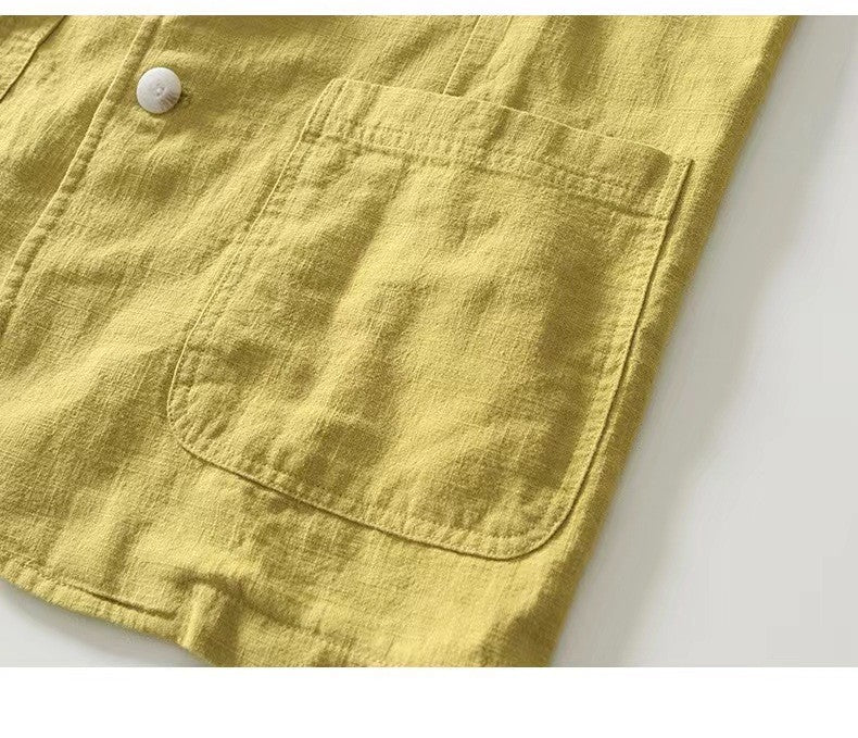 White Cotton Linen Suit Coat Men's Spring Summer Pure Color Slim Casual Business Thin Mens Blazer Jacket Comfortable Breathable