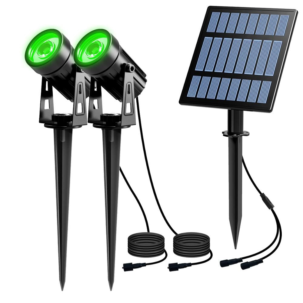 Solar Powered Spotlight IP65 Solar LED Light Outdoor Landscape Yard Garden Tree Separately Lamp Aluminum Anti Rust Solar Lamp