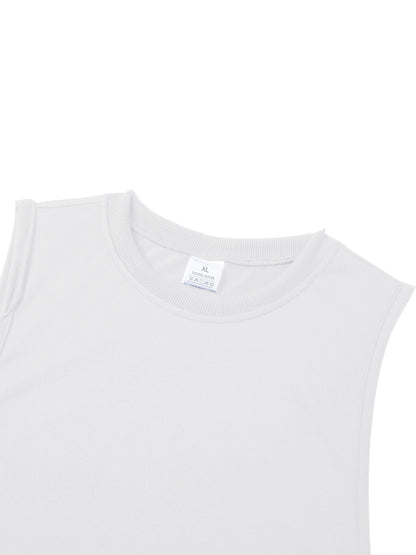 Men's Summer Fitness Tank Top Men Jogging Bodybuilding Sleeveless Shirt Breathable O-Neck Casual Male Vest Clothing