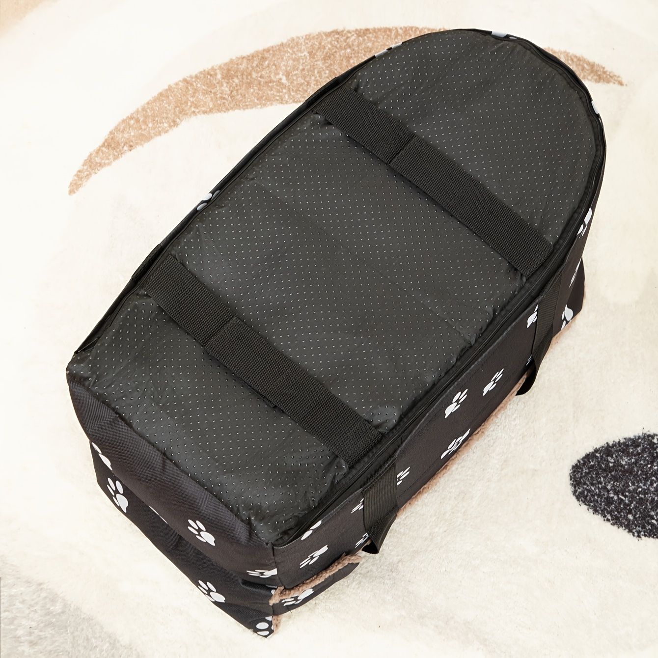 Assento Elevatório Portátil Pequeno e Confortável para Carros - Cama de Viagem de Segurança Durável em Poliéster para Cães e Gatos, para Console Central