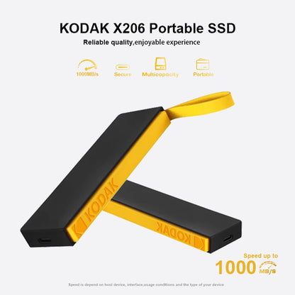 Kodak Type-C external interface SSD 1000MB/S hard drive 1TB USB3.2 Mini portable SSD 1TB laptop smartphone PS4 PC MAC TV