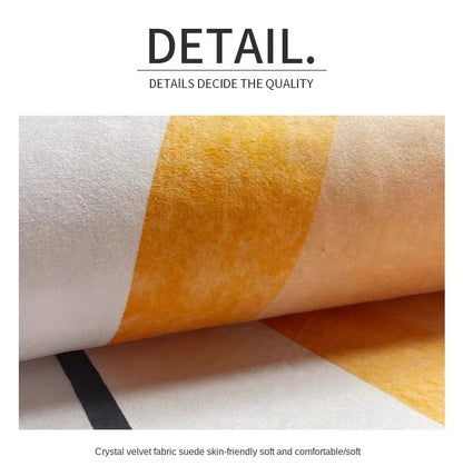 VIKAMA Christmas Two-Piece Rug Set American-Style Printed Holiday Party Decor Rug Kitchen & Bathroom Absorbent Rug