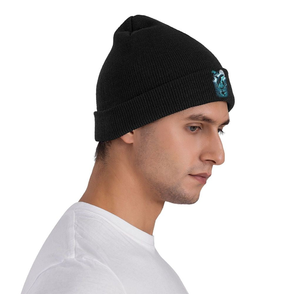 Orca Aquatic Sea Ocean Top Tees Killer Whale Warm Knitted Cap Hip Hop Bonnet Hat Autumn Winter Beanies Hats for Men Women Adult