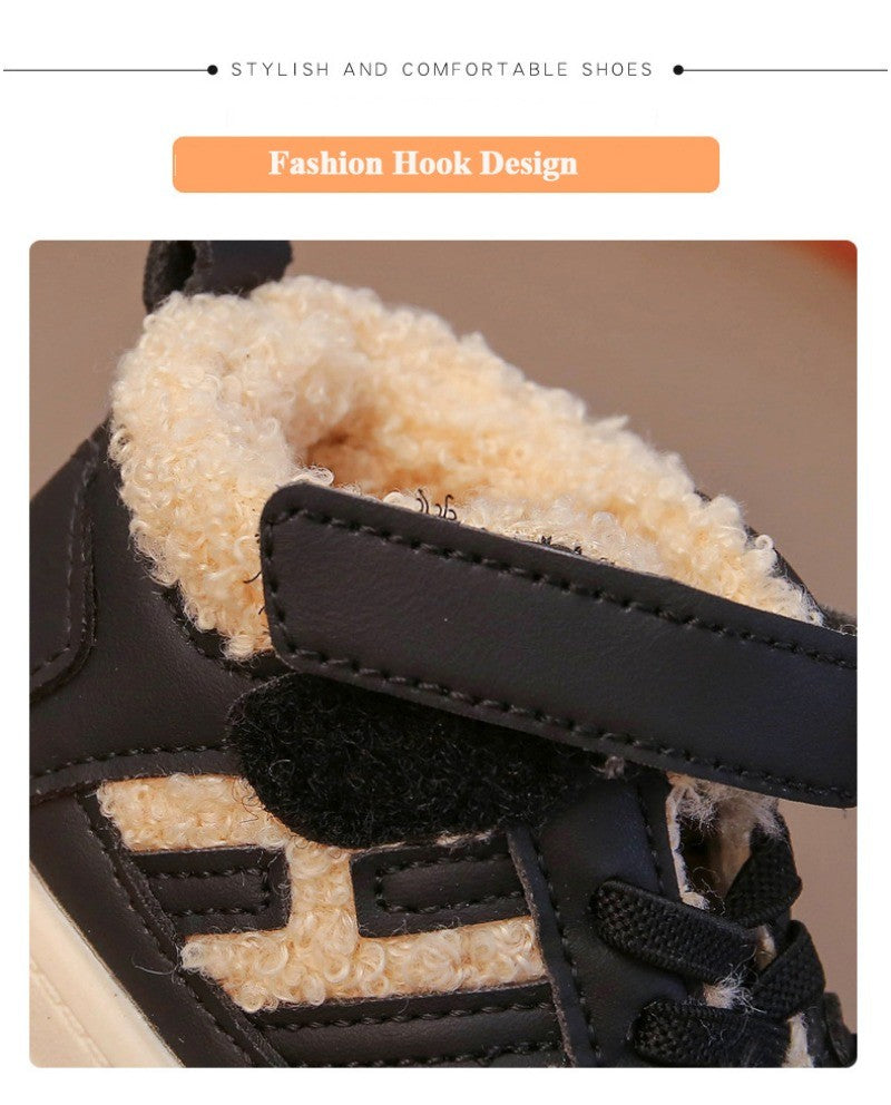 Winter Children Snow Boots for Boys Girls Fashion Baby Kids Outdoor Sneakers Ankle Booties Warm Plush Running Sports Kids Shoes