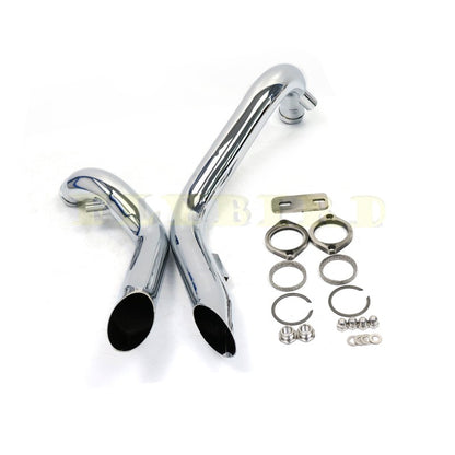 For Softail Chopper Bobber Custom Sportster XL883 883 1200 120M Black Chrome Retro Exhaust Motorcycle Pipe Muffler System Bike