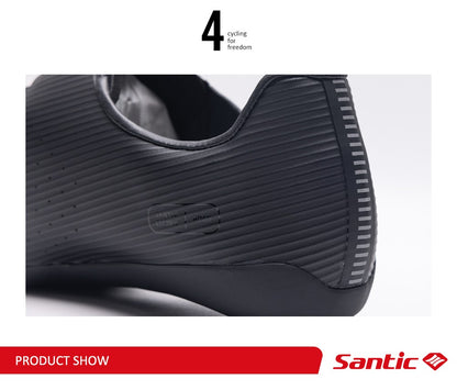 Santic Carbon Fiber Road Bike Shoes Professional Cycling for Men Racing SPD Cleats Road Cycling Lock Shoes WZS24043