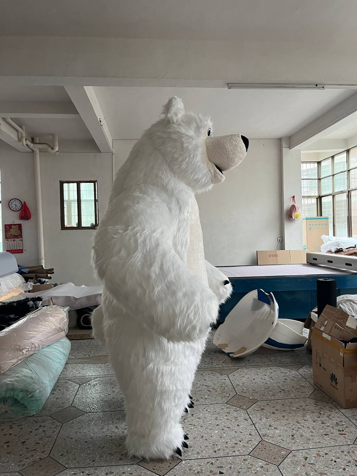 Inflatable Masha Bear Mascot Costume, A Walking Cartoon Doll Costume Suitable For Role-Playing, Applicable To Commercial Promoti