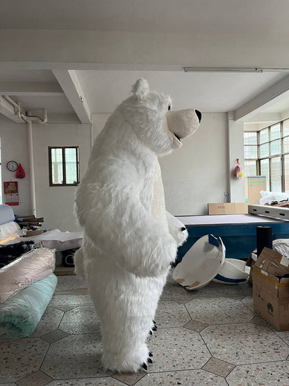 Inflatable Masha Bear Mascot Costume, A Walking Cartoon Doll Costume Suitable For Role-Playing, Applicable To Commercial Promoti
