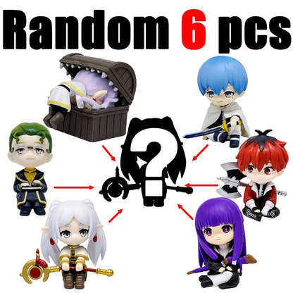 New Frieren: Beyond Journey's End 7.5cm Anime Figures Frieren Himmel Action Figure Cute Anime Figure Ornaments Collection