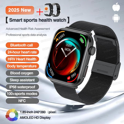2025 Novo Para Xiaomi Redmi Watch 5 Chamada Bluetooth GPS Rastreamento NFC Frequência cardíaca IP68 À prova d'água Esporte Fitness Pulseira inteligente Unissex