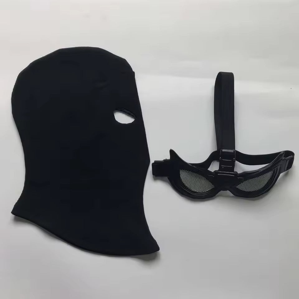 Superhero Peter Parker Spider Mask Cosplay Stealth Suit Black Helmet Halloween Masquerade Party Costume Props