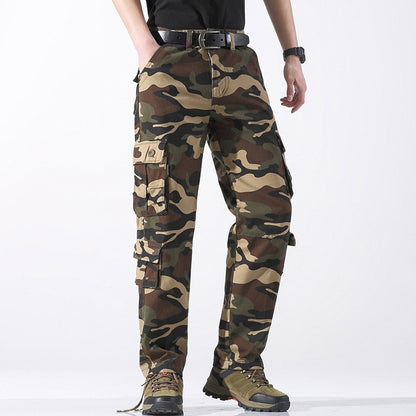 Men's Work Pants 2025 New Camouflage Pants Military Style Pants Multiple Pockets Tactical Pants Outdoor Sports Winter Pants