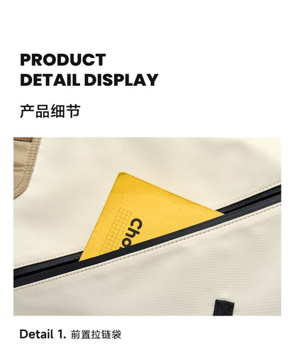 LEE Unisex Waterproof Nylon Travel Crossbody Shoulder Bag Women Man Casual Large Flip Messenger Bag Student Satchel School Bag