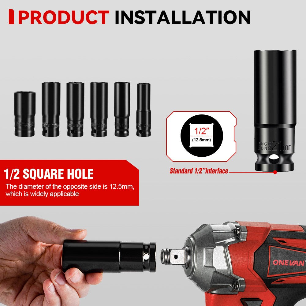 Parafuso de impacto elétrico sem fio sem escovas ONEVAN 1200 W Chave de fenda portátil Ferramenta de reparação para bateria Makita 18 V Pin