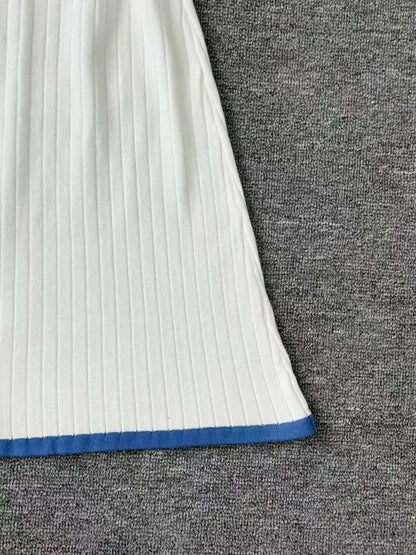 2025 Women's Knitted Dress Chic V-Neck Knit Dress for Women - Elegant Slim Fit Office to Weekend Style Fall Winter Sweater Dress