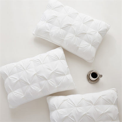 Sondeson Luxury White 100% Goose Down Pillow Down-proof King Queen 100% Cotton Bedding 3D Style Rectangle Pillows For Sleep Gift