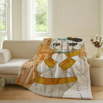 Cartoon cute B-Boykisser Blanket For Sofa Office Bed Plane Travel Sleep Read Relax Camping Soft And Warm
