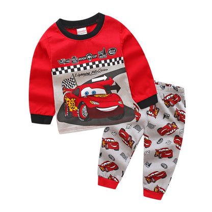 Pijama Infantil Disney Pixar Carros, Pijama de Algodão, Anime Desenho Animado, Fantasia Cosplay para Crianças, Moletom com Calça para Meninos e Meninas, Presente de Natal para Crianças