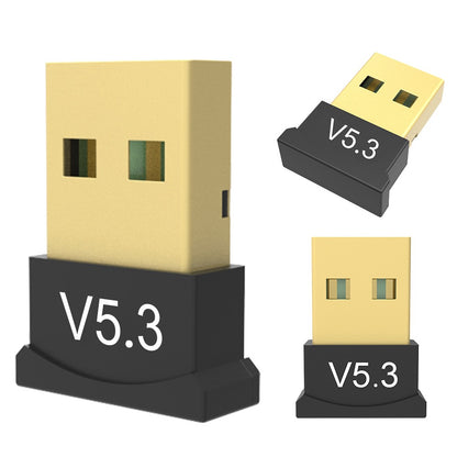 Adaptador Bluetooth 5.3 USB Compatível com Windows 11/10/8.1 Receptor de Música Plug&Play Mini Transmissor para PC Desktop