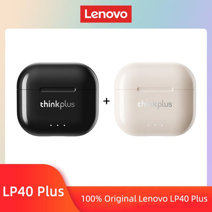 Original Lenovo LP40 Plus Earphones TWS LP40 II Wireless Bluetooth 5.3 Headphones Sport Noise Reduction Touch Control Earbus New