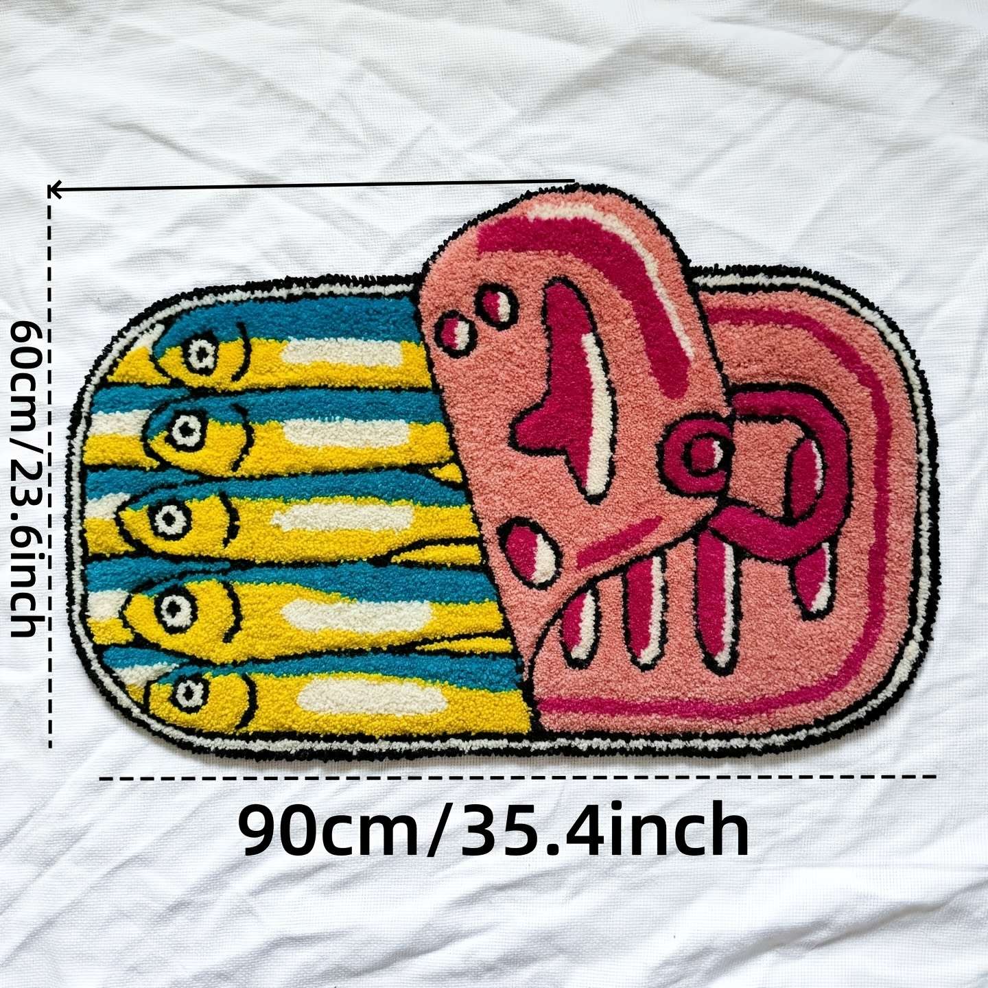 VIKAMA Herring Can Rug Creative Floor Mat Kitchen Rug Doormat Welcome Mat Bathroom Mat Rug For Bedroom Carpet For Live Room Home