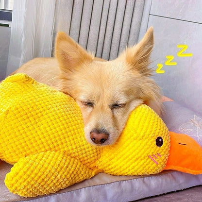 Brinquedo para Cão de Estimação Interativo Resistente a Mordidas Indestrutível Anti-Mastigação com Som de Pato para Aliviar o Estresse