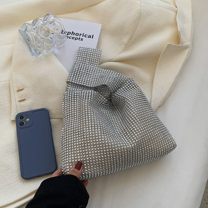 Sequins Bags Women Tote Bags Crystal Bling Fashion Lady Bucket Handbags Girls Glitter Purse Brand Luxury Designer Evening Clutch