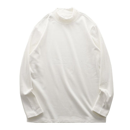 DUKEEN Dralon Mock-Neck Undershirts for Men Winter Long-Sleeve Warm Solid Color Thermal Underwear Top Heavyweight Men's Clothing