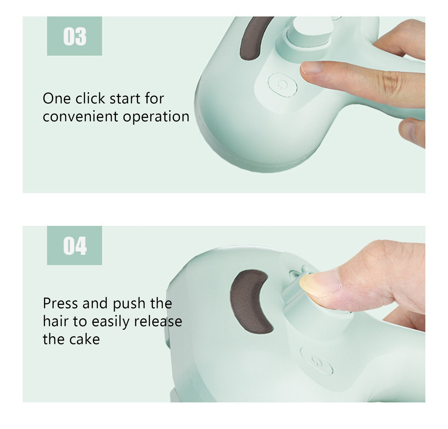 Pente a vapor para cães, escova de massagem para animais de estimação, carregamento USB, cabeça redonda segura, dentes macios, pente universal para remoção de pelos para cães e gatos