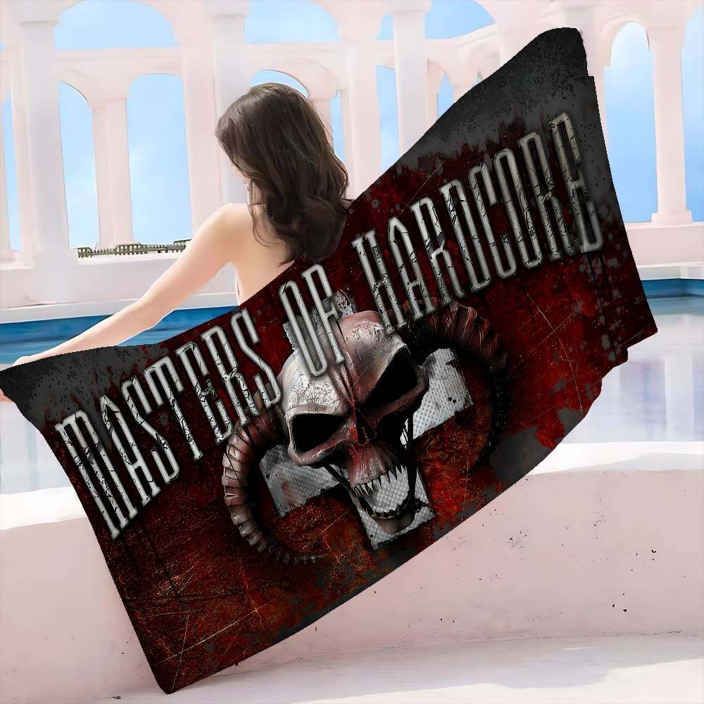 Masters Of Hardcores Microfiber Printed Beach Towel Mountain Climbing Yoga Beach Swimming Running Absorbent Soft Towel