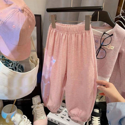 Girls Autumn Outfits Fashionable False Two-Piece Tops and Pants 2 Piece Set Stylish Korean Style Kids Clothing Cute Fall Clothes