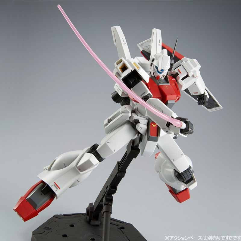 Bandai Original Modelo GUNDAM MG 1/100 BP Qualificação de Rede RGM-89D Jegan Anime Figura de Ação Montagem Brinquedos Meninos