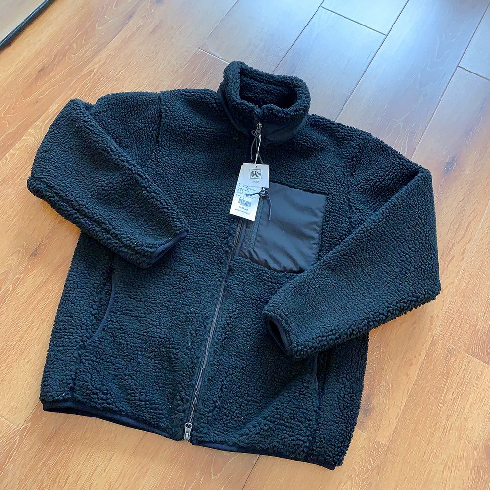 Motorcycle Outdoor Fleece Jacket For Men/Women Double Sided Fleece Thickened Plush Rider Cycling Suit Lamb Wool Windproof Jacket