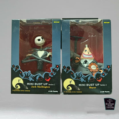 Disney Jun Planning The Nightmare Before Christmas Mayor & Jack Skellington Mini Bust Up Series 1 Action figures Halloween gift
