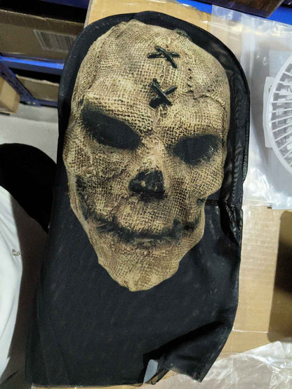 Halloween Ghost 3D Printed Mask, Stretchy Mesh Full Head Accessory, Fun Horror Cosplay Party Halloween
